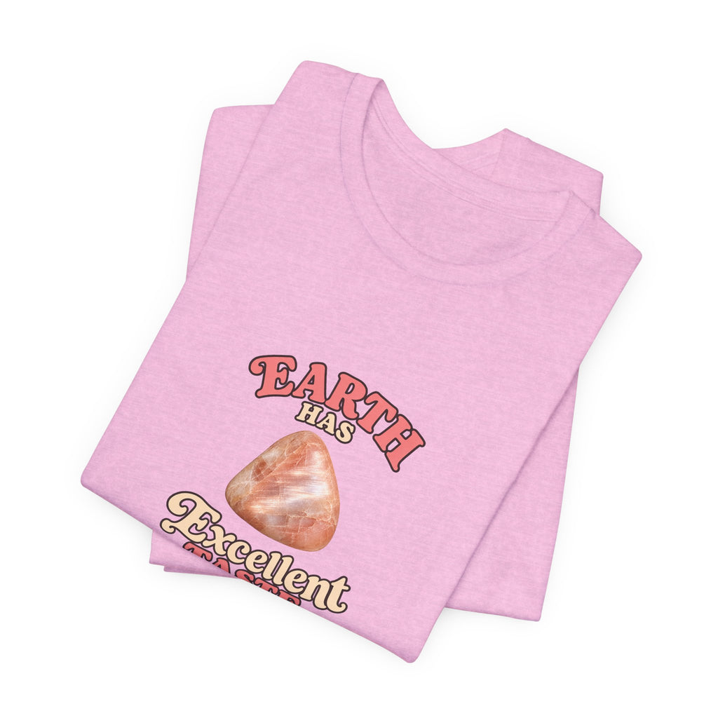 Earth Has Excellent Taste — Peach Moonstone Tee | Pinks & Orchid