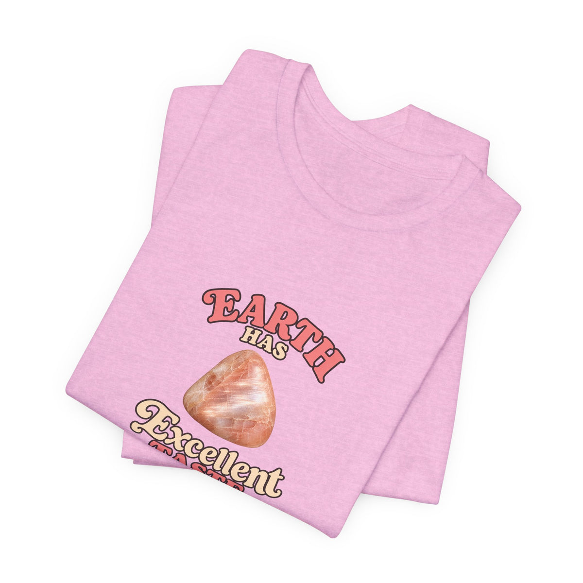 Earth Has Excellent Taste — Peach Moonstone Tee | Pinks & Orchid