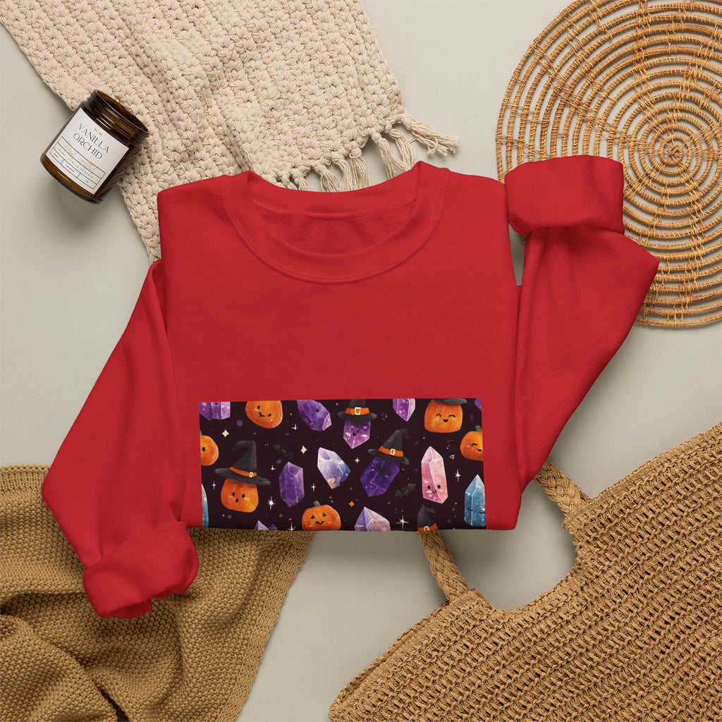 Halloween Crystal Party Crewneck | Neutrals & Reds