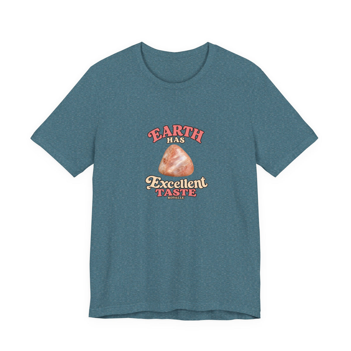 Earth Has Excellent Taste — Peach Moonstone Tee | Forest & Ocean