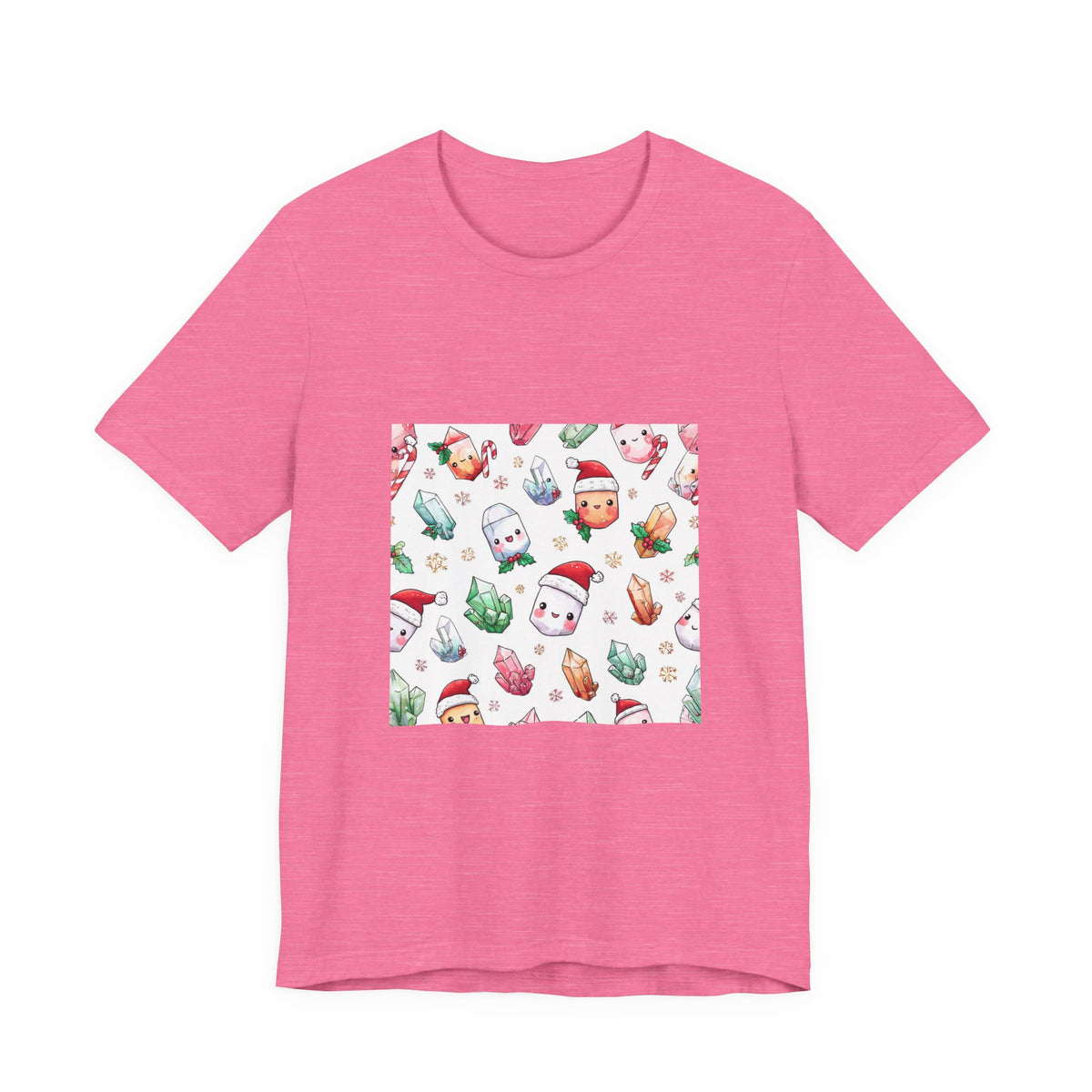 Pastel Christmas Crystal Friends T-Shirt | Pinks & Orchid