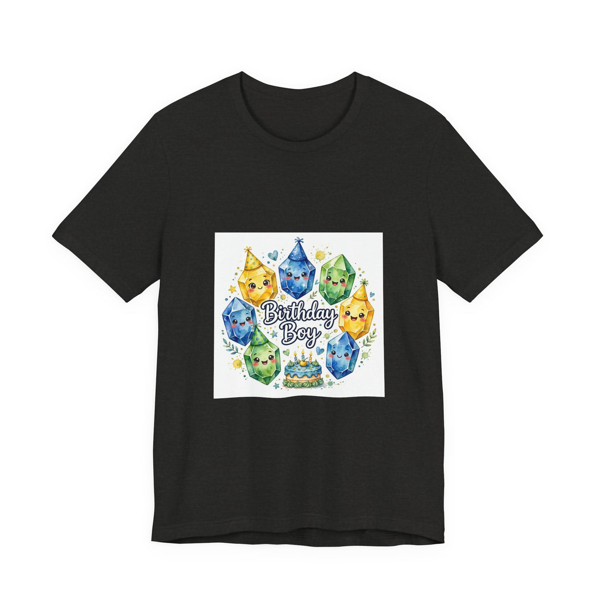 Birthday Boy Crystal Party T-Shirt | Dark Neutrals & Reds