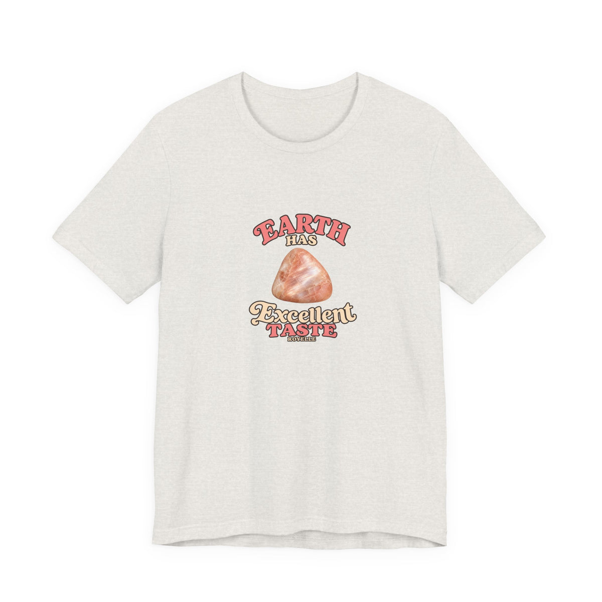 Earth Has Excellent Taste — Peach Moonstone Tee | Sandy Neutrals & Oranges