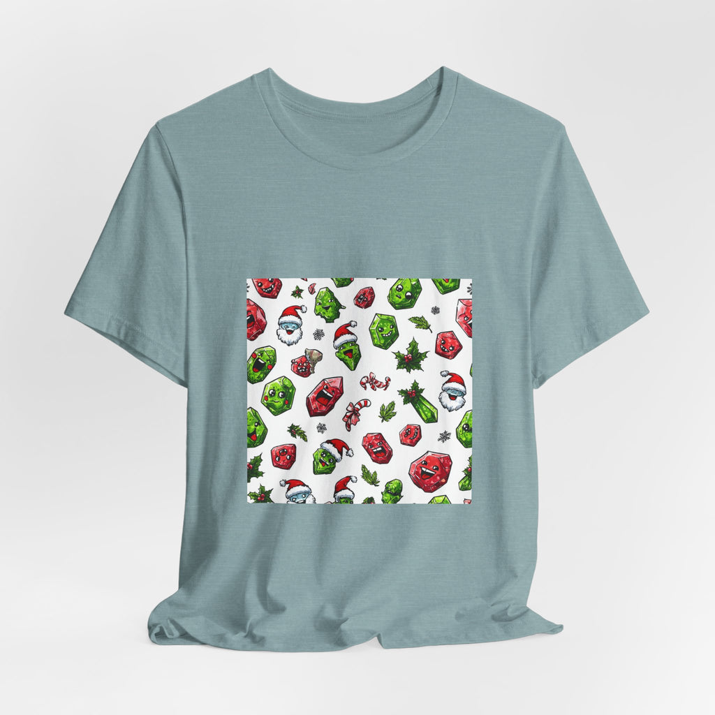 Christmas Crystal Cheer T-Shirt | Soft Blues