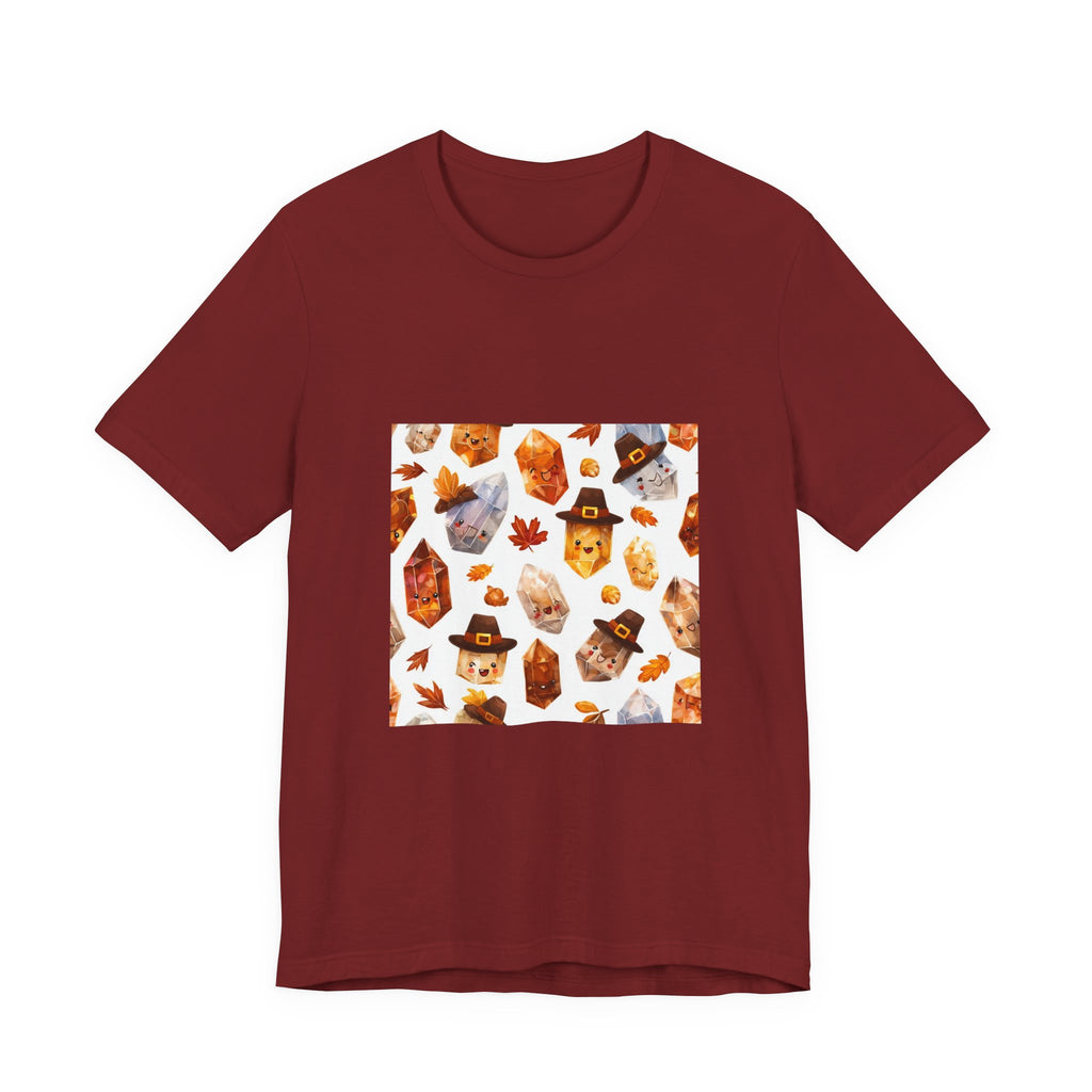 Thanksgiving Crystal Harvest T-Shirt | Earthy Reds & Browns