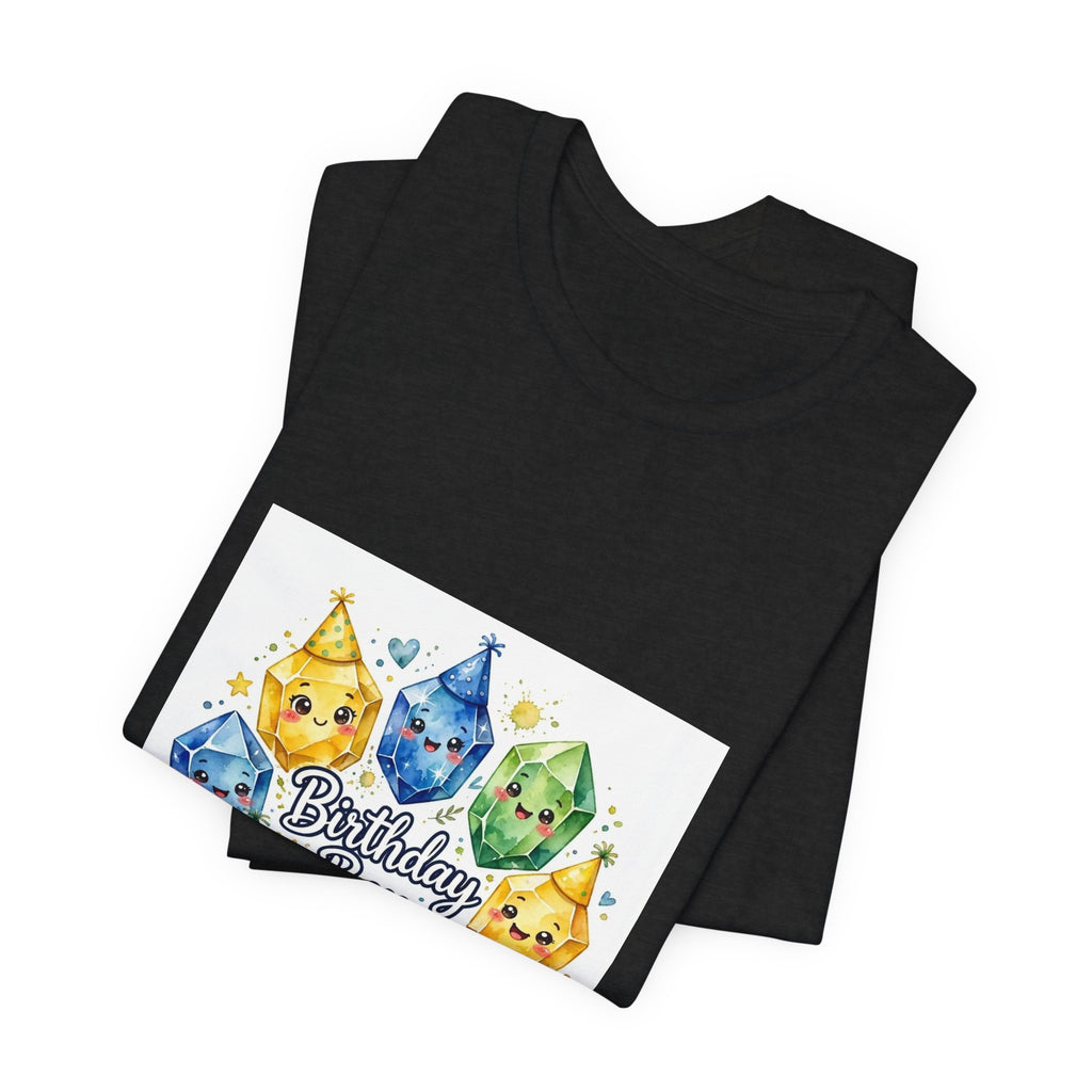 Birthday Boy Crystal Party T-Shirt | Dark Neutrals & Reds