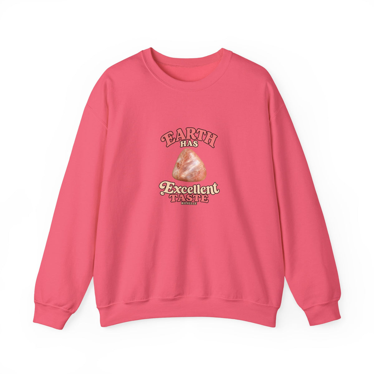 Earth Has Excellent Taste — Peach Moonstone Crewneck | Blues, Purples & Pinks