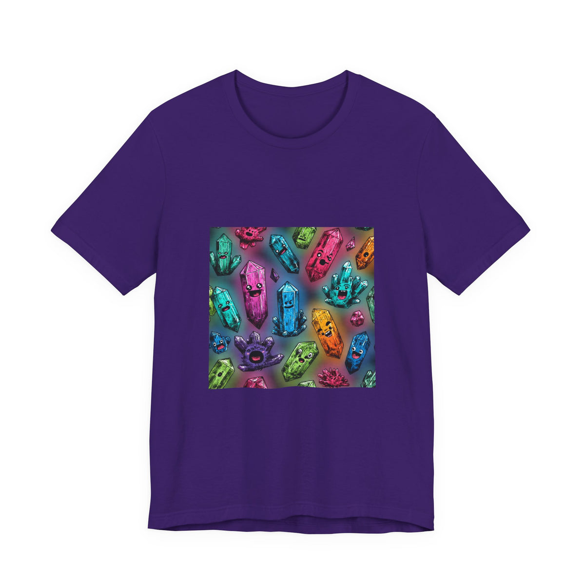 Colorful Crystal Characters T-Shirt | Royal, Navy & Purple