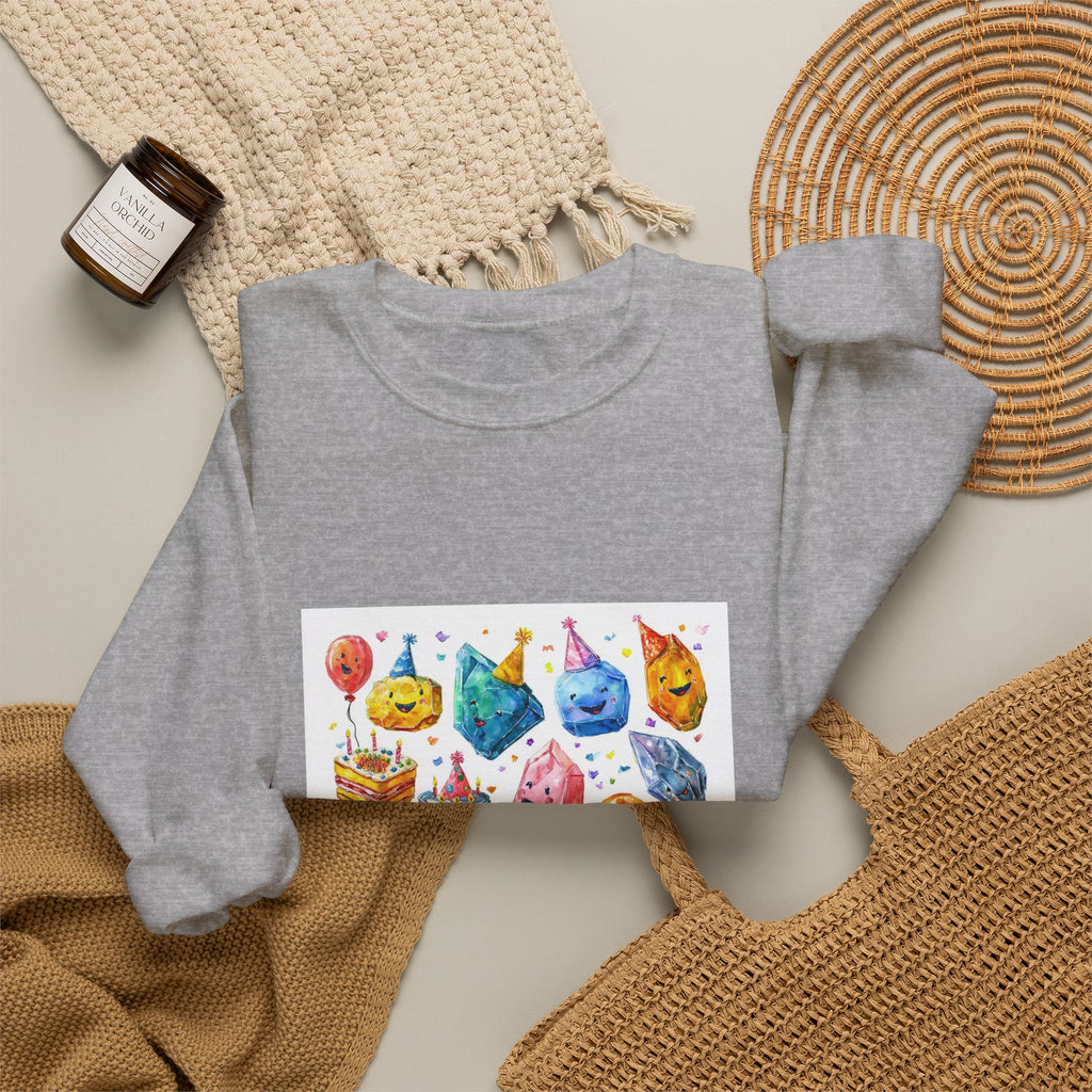Crystal Birthday Party Crewneck | Neutrals & Reds