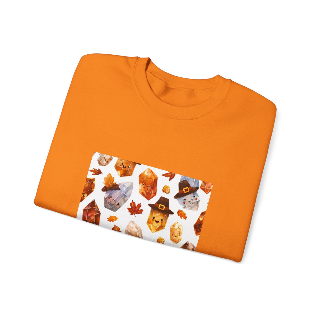 Thanksgiving Crystal Harvest Crewneck | Earth Tones & Brights