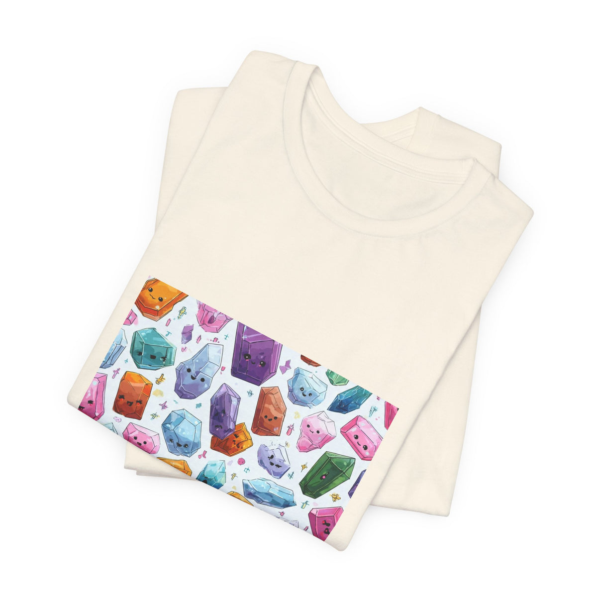 Pastel Crystal Friends T-Shirt | Sandy Neutrals & Oranges
