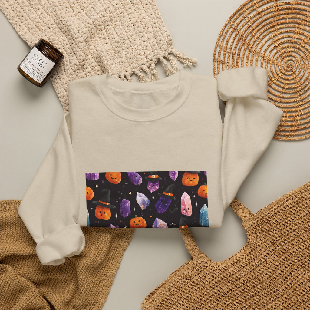 Halloween Crystal Party Crewneck | Earth Tones & Brights