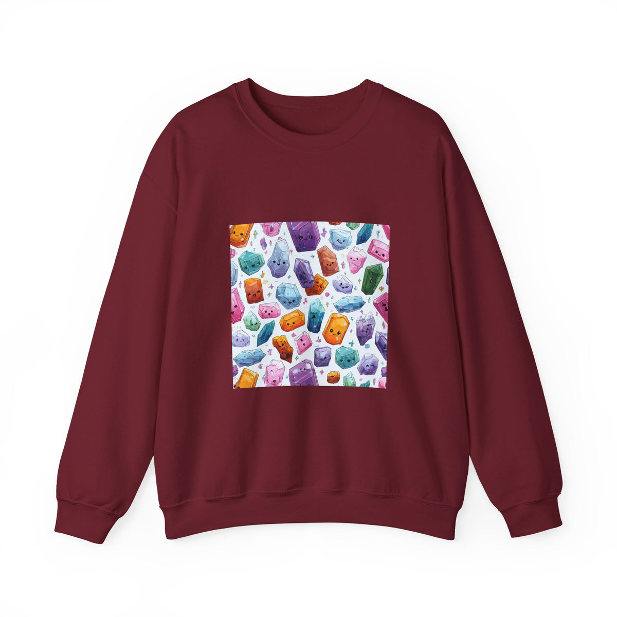 Pastel Crystal Friends Crewneck | Earth Tones & Brights