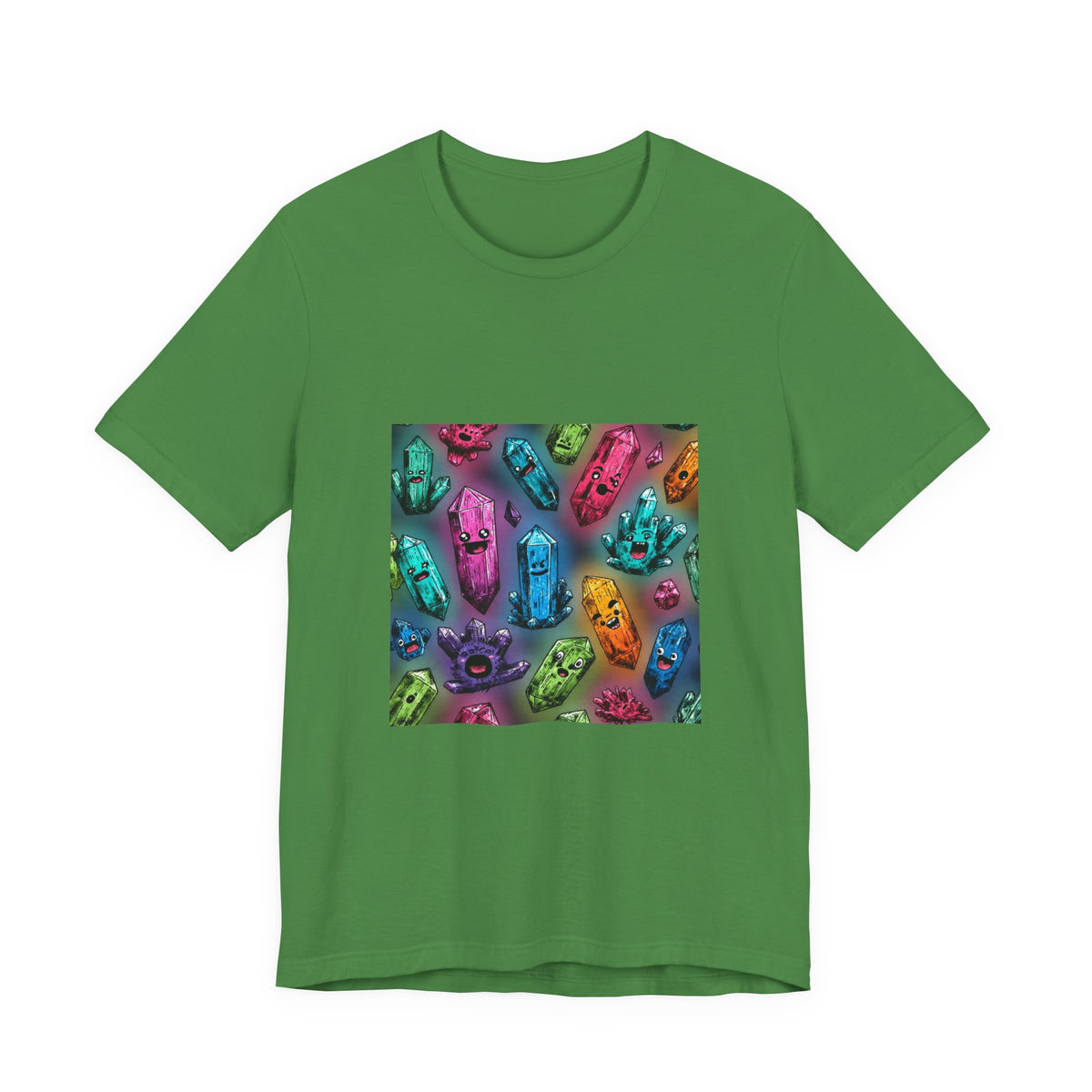 Colorful Crystal Characters T-Shirt | Greens