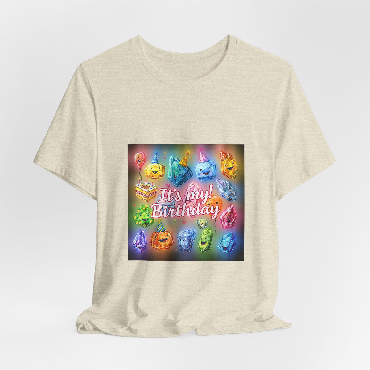 It's My Birthday Crystal Party T-Shirt | Sandy Neutrals & Oranges