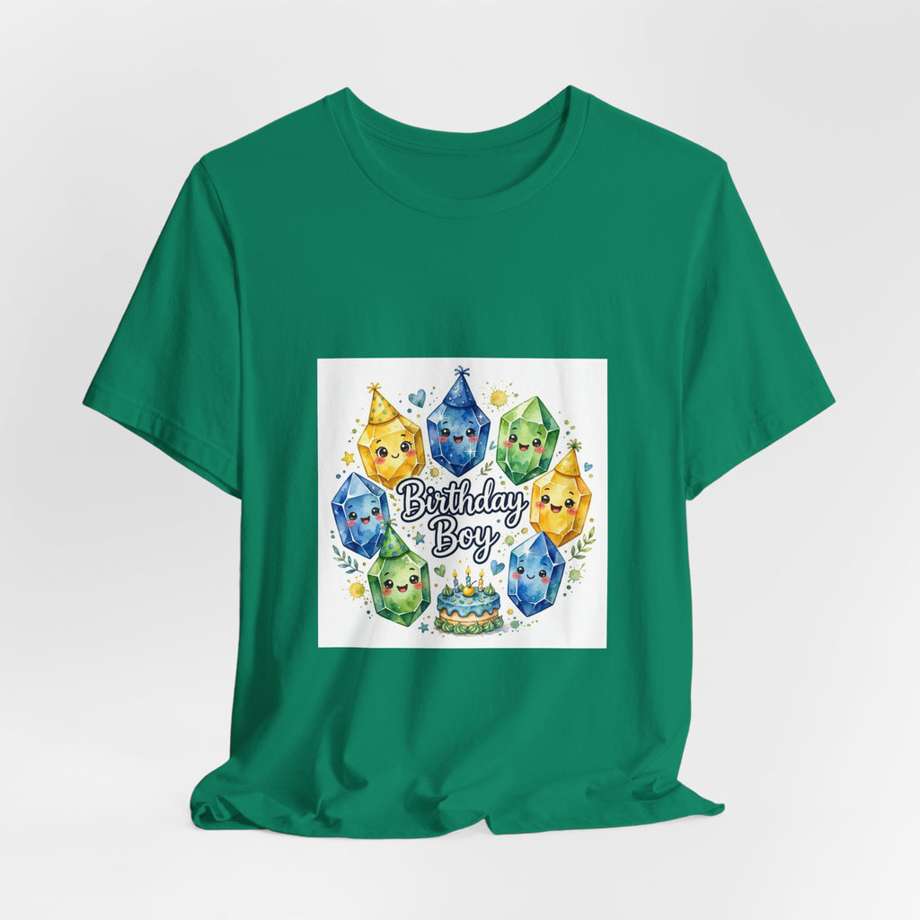 Birthday Boy Crystal Party T-Shirt | Greens