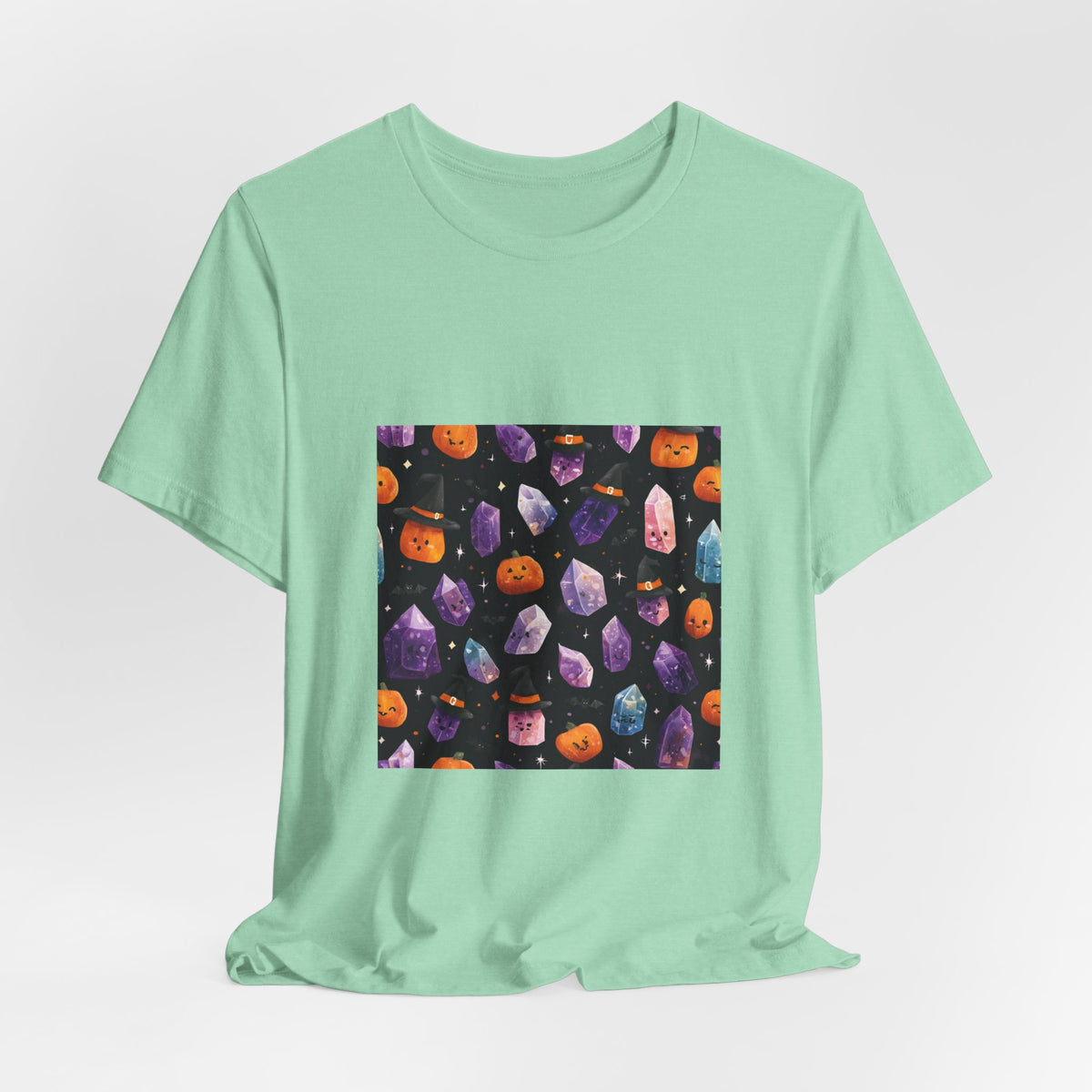 Halloween Crystal Party T-Shirt | Golds, Mints & Teal
