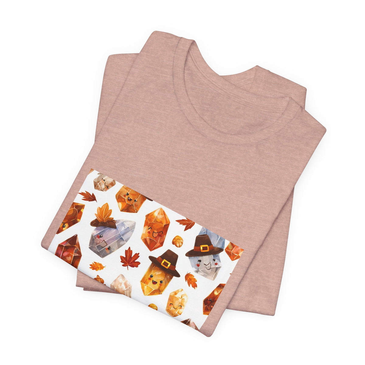 Thanksgiving Crystal Harvest T-Shirt | Peach & Sunset