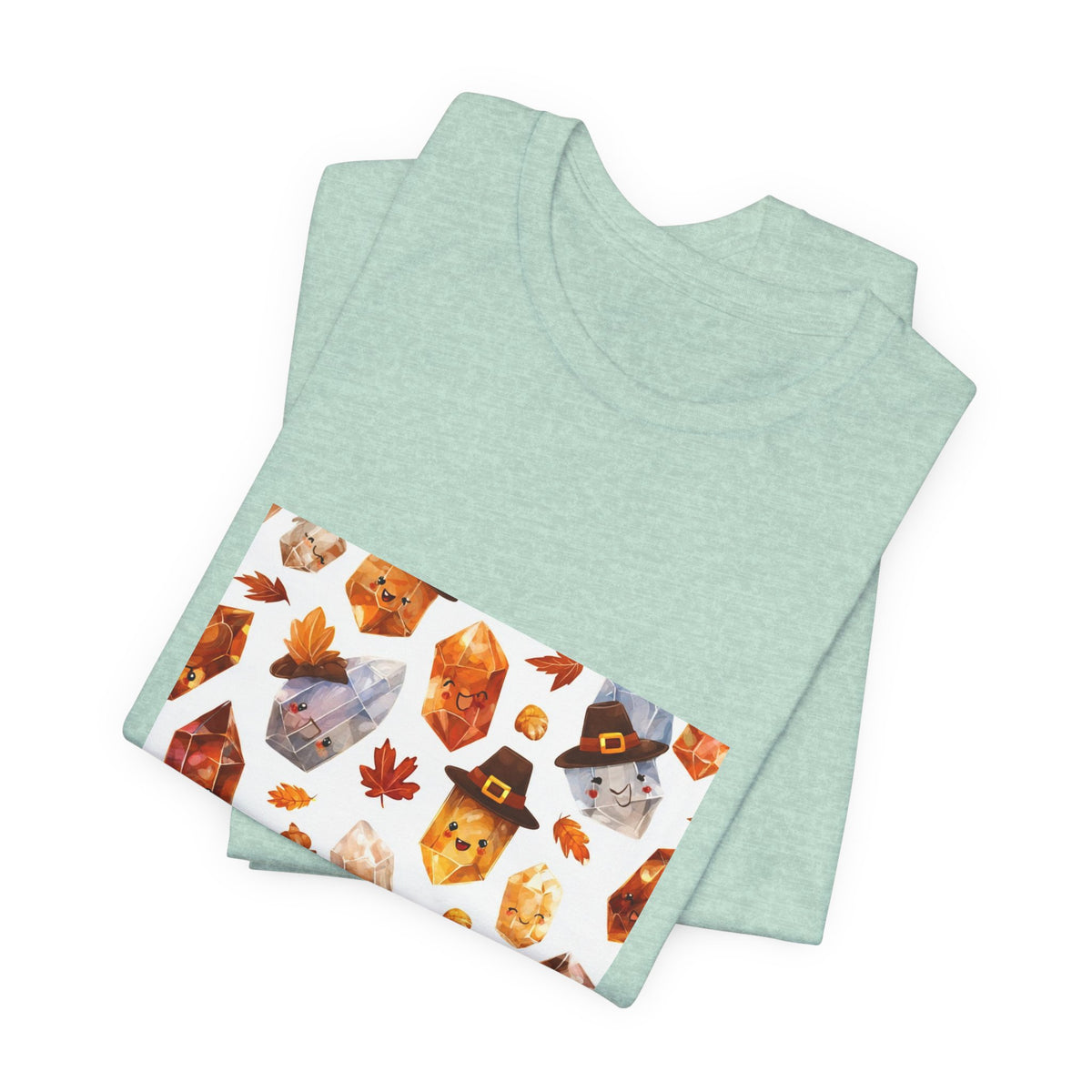 Thanksgiving Crystal Harvest T-Shirt | Golds, Mints & Teal
