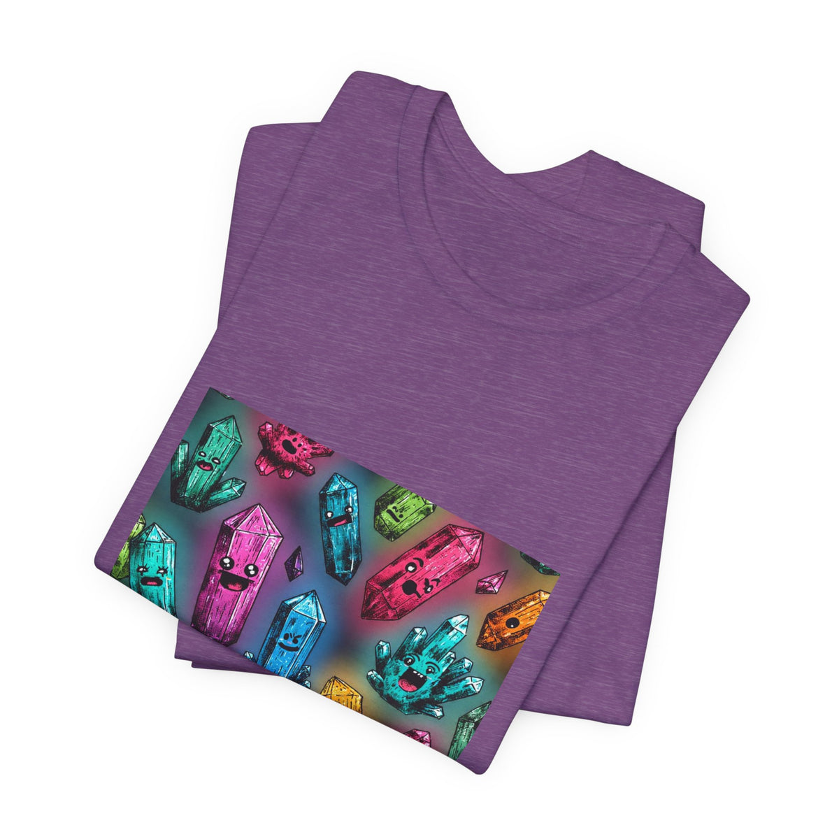 Colorful Crystal Characters T-Shirt | Royal, Navy & Purple