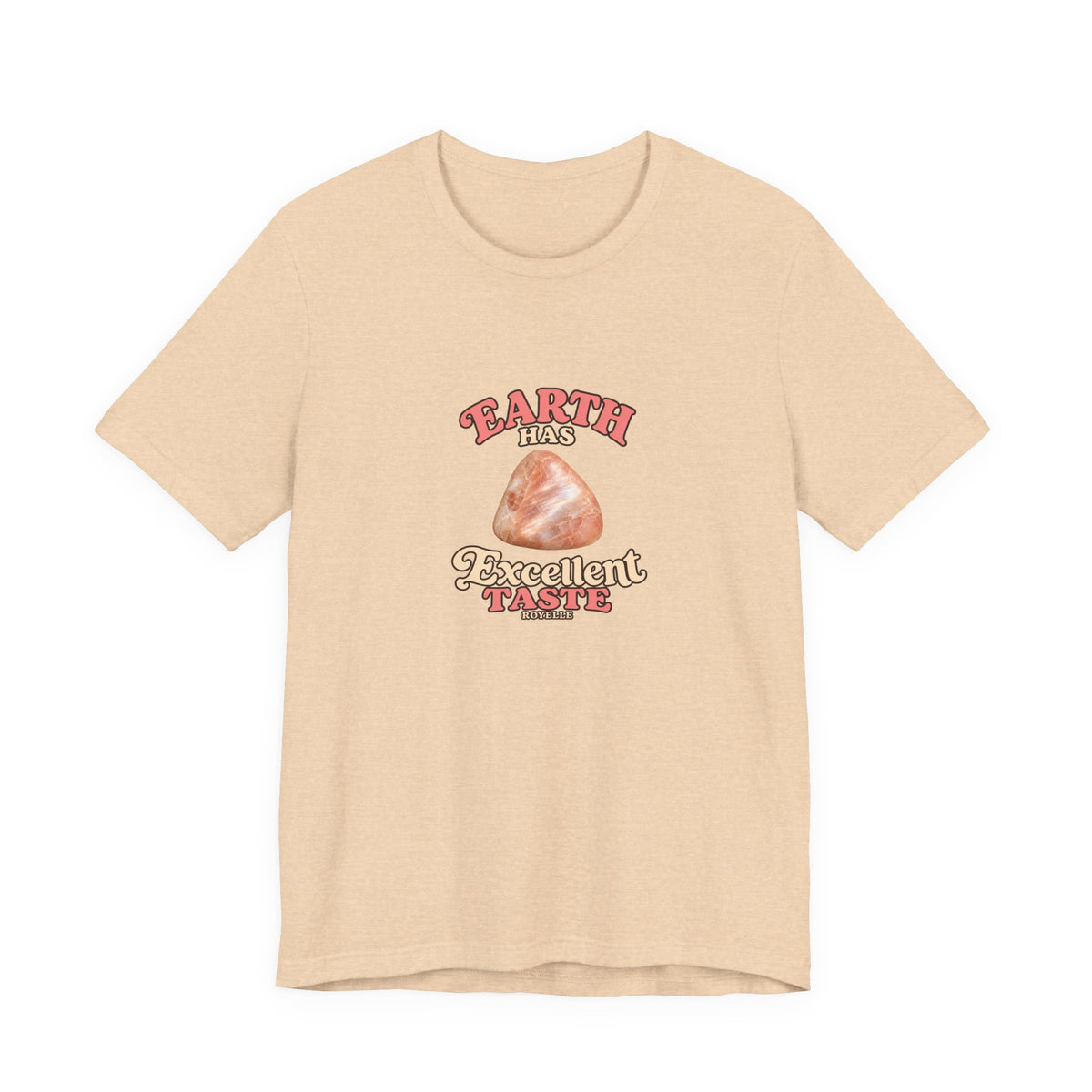 Earth Has Excellent Taste — Peach Moonstone Tee | Sandy Neutrals & Oranges
