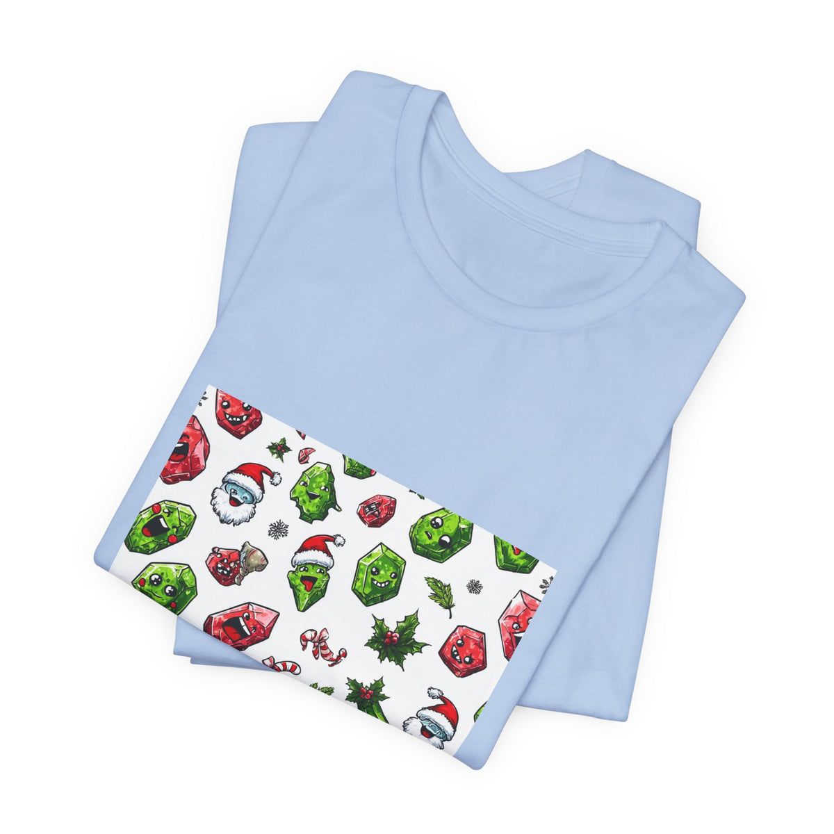Christmas Crystal Cheer T-Shirt | Soft Blues