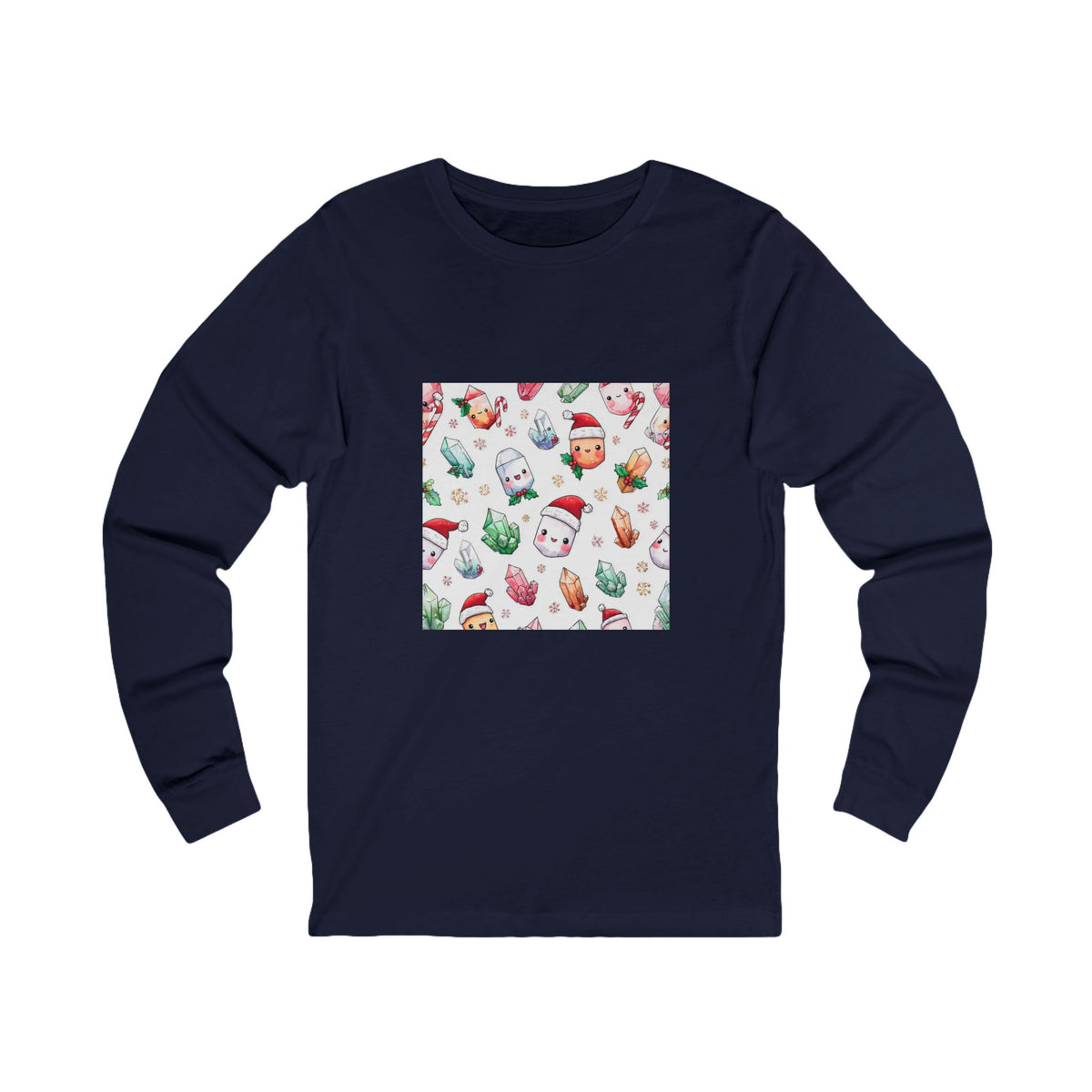 Pastel Christmas Crystal Friends Long Sleeve T-Shirt