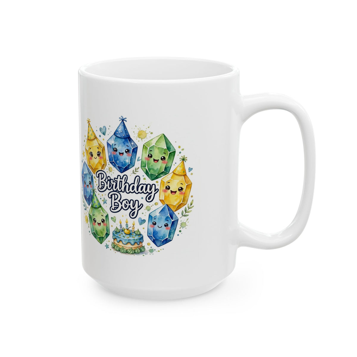 Birthday Boy Crystal Party White Mug