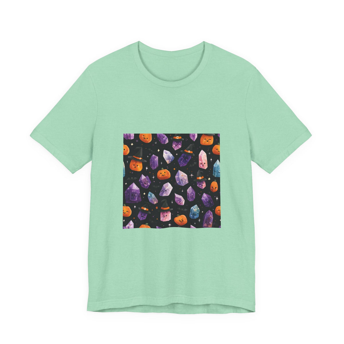 Halloween Crystal Party T-Shirt | Golds, Mints & Teal