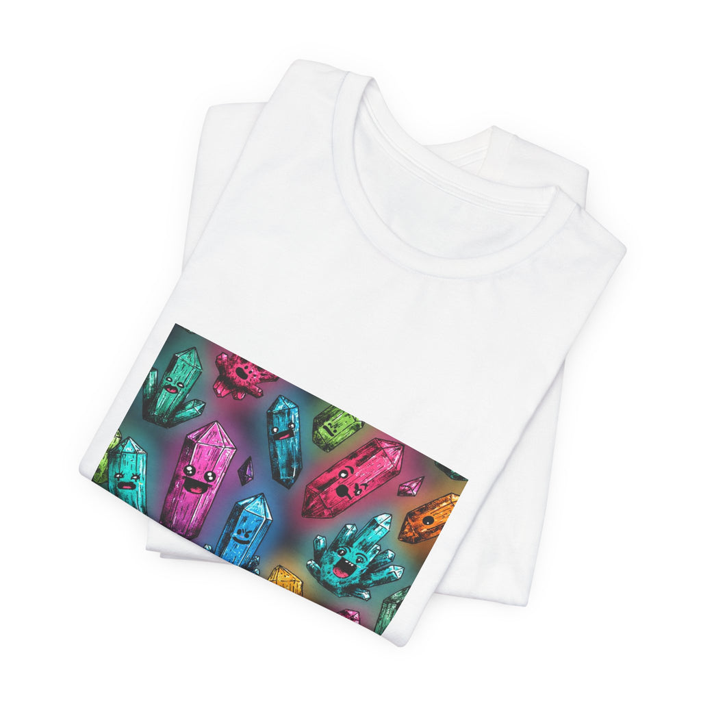 Colorful Crystal Characters T-Shirt | Light Neutrals