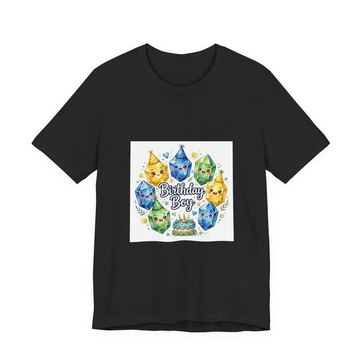 Birthday Boy Crystal Party T-Shirt | Dark Neutrals & Reds