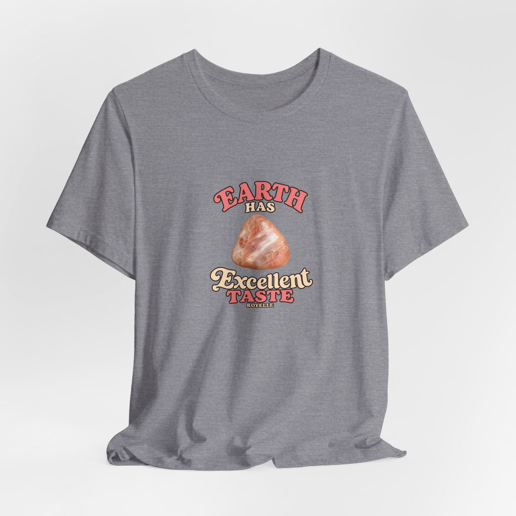 Earth Has Excellent Taste — Peach Moonstone Tee | Light Neutrals