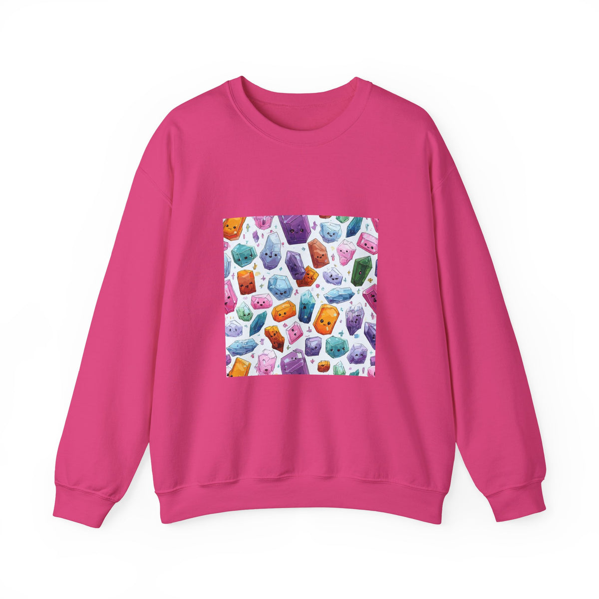 Pastel Crystal Friends Crewneck | Blues, Purples & Pinks
