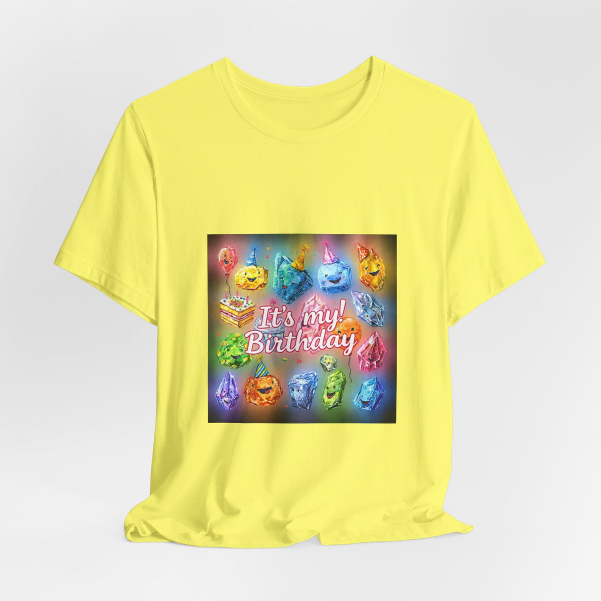 It's My Birthday Crystal Party T-Shirt | Golds, Mints & Teal