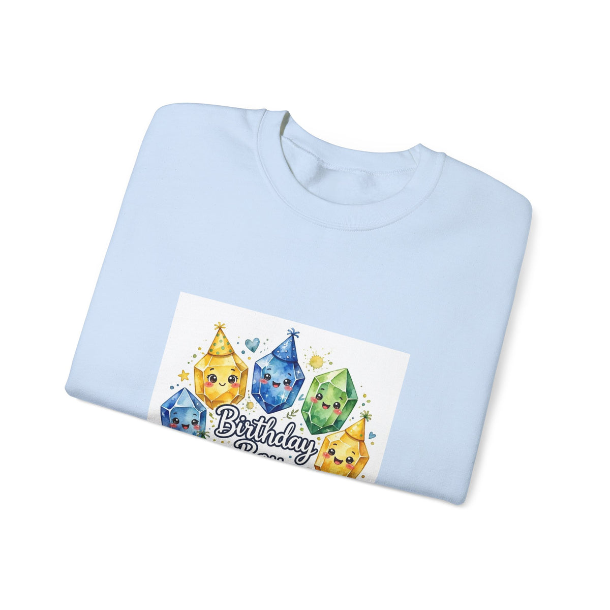 Birthday Boy Crystal Party Crewneck | Blues, Purples & Pinks