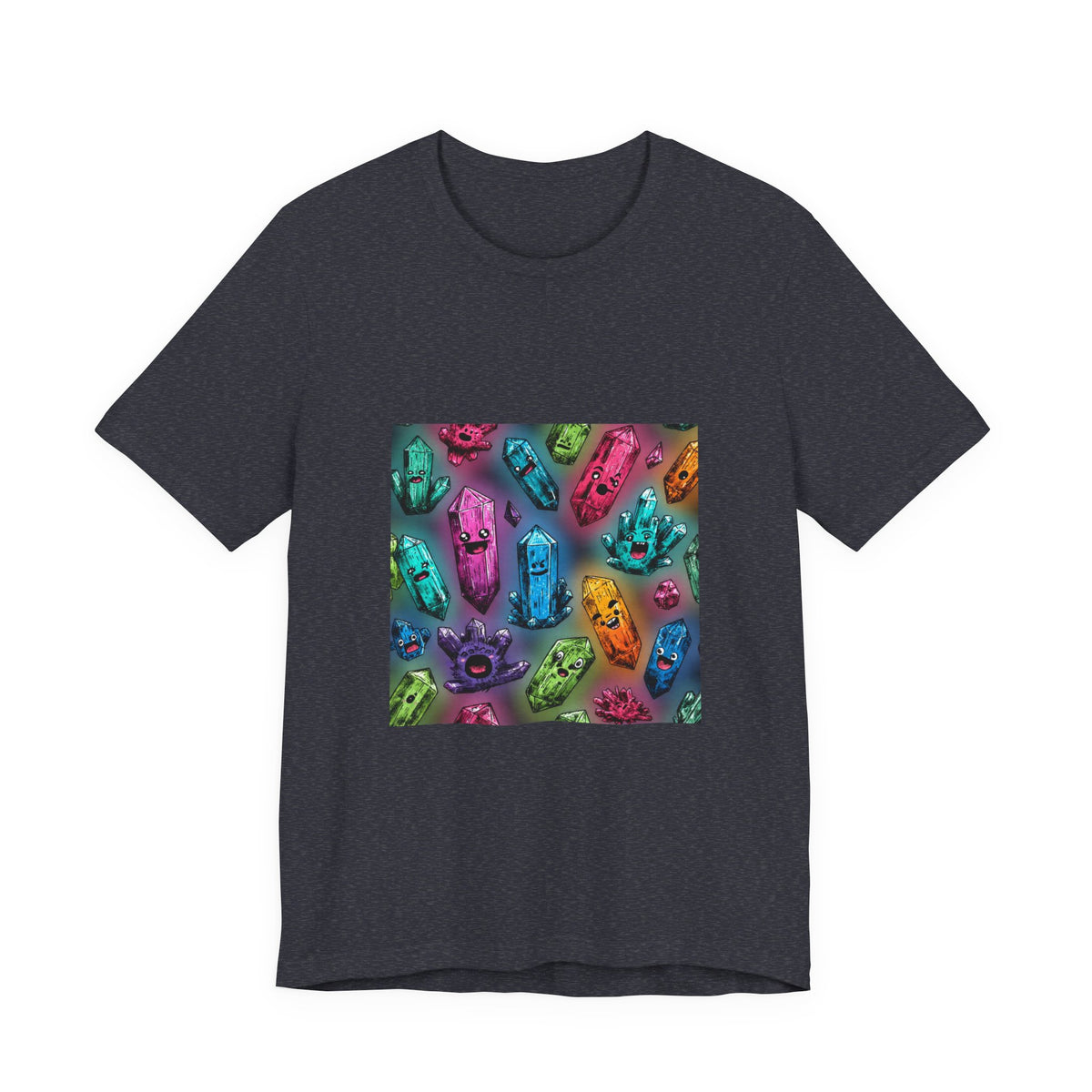Colorful Crystal Characters T-Shirt | Royal, Navy & Purple