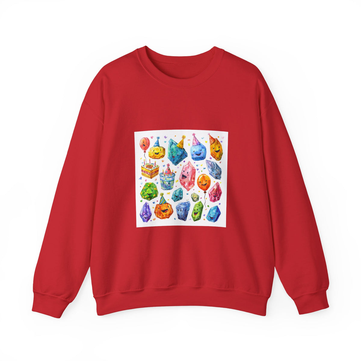 Crystal Birthday Party Crewneck | Neutrals & Reds