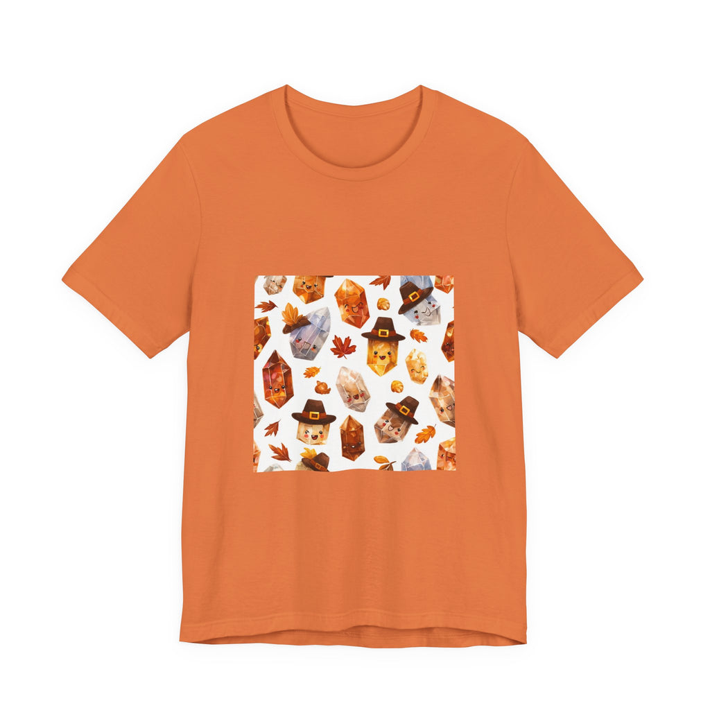 Thanksgiving Crystal Harvest T-Shirt | Sandy Neutrals & Oranges