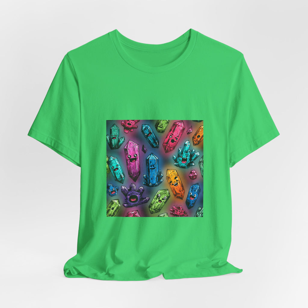 Colorful Crystal Characters T-Shirt | Greens