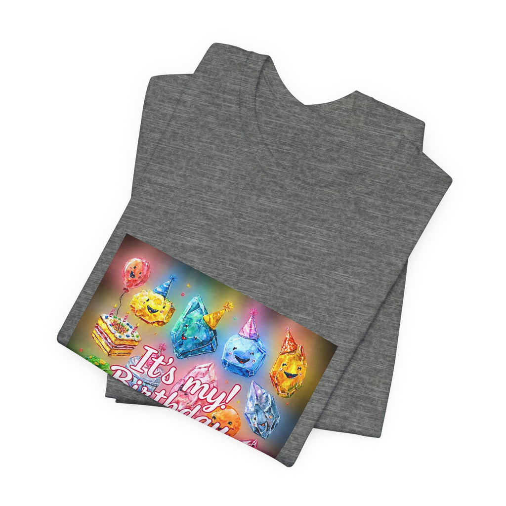 It's My Birthday Crystal Party T-Shirt | Light Neutrals