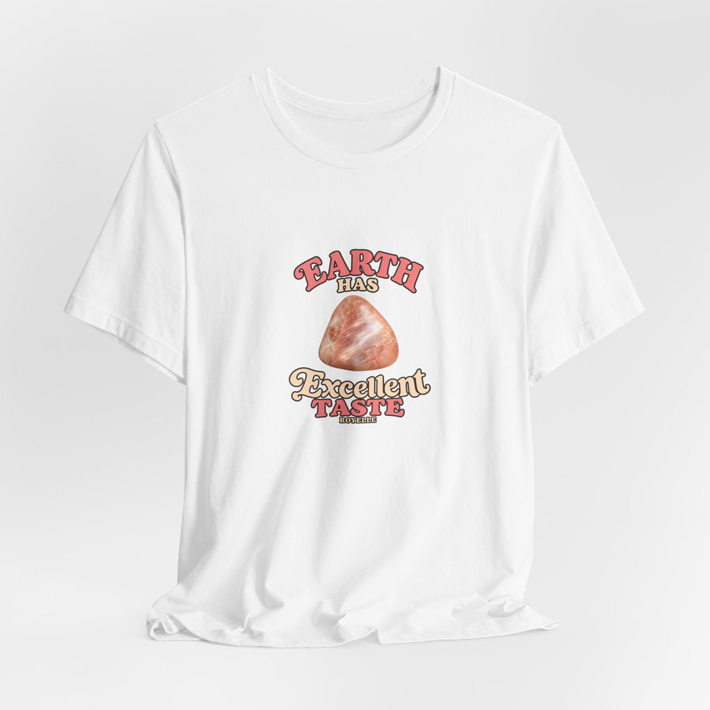 Earth Has Excellent Taste — Peach Moonstone Tee | Light Neutrals