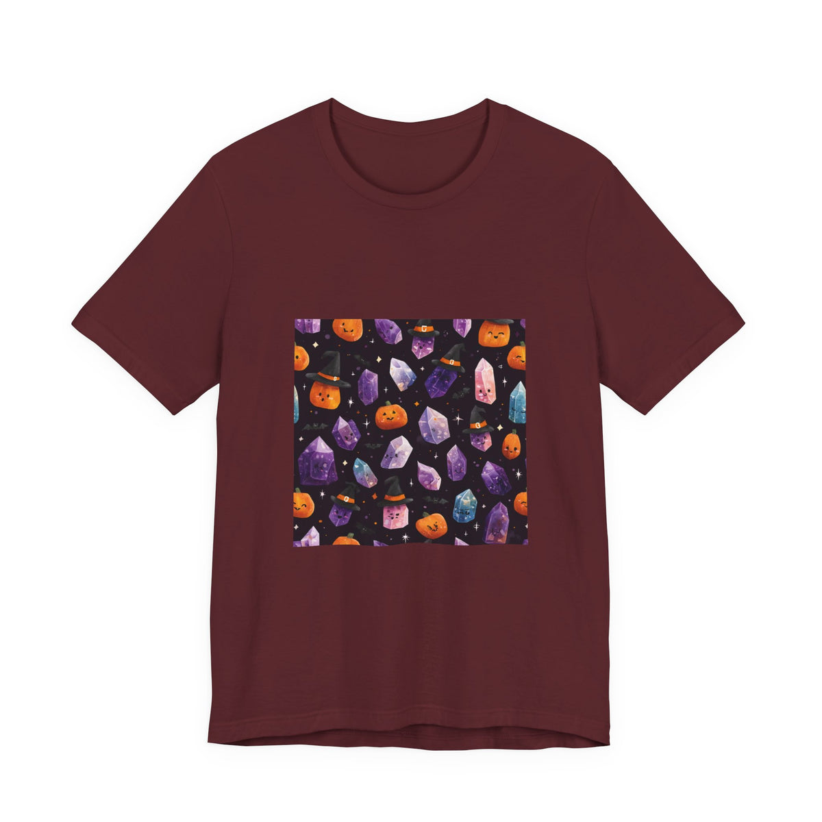 Halloween Crystal Party T-Shirt | Earthy Reds & Browns