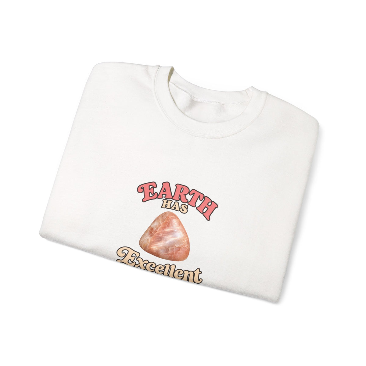 Earth Has Excellent Taste — Peach Moonstone Crewneck | Neutrals & Reds
