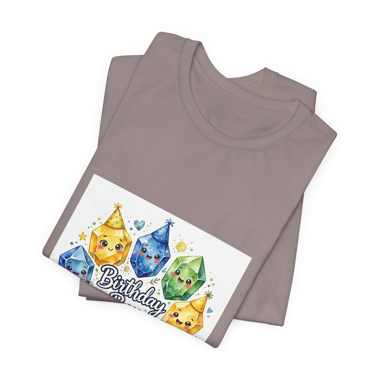 Birthday Boy Crystal Party T-Shirt | Sandy Neutrals & Oranges
