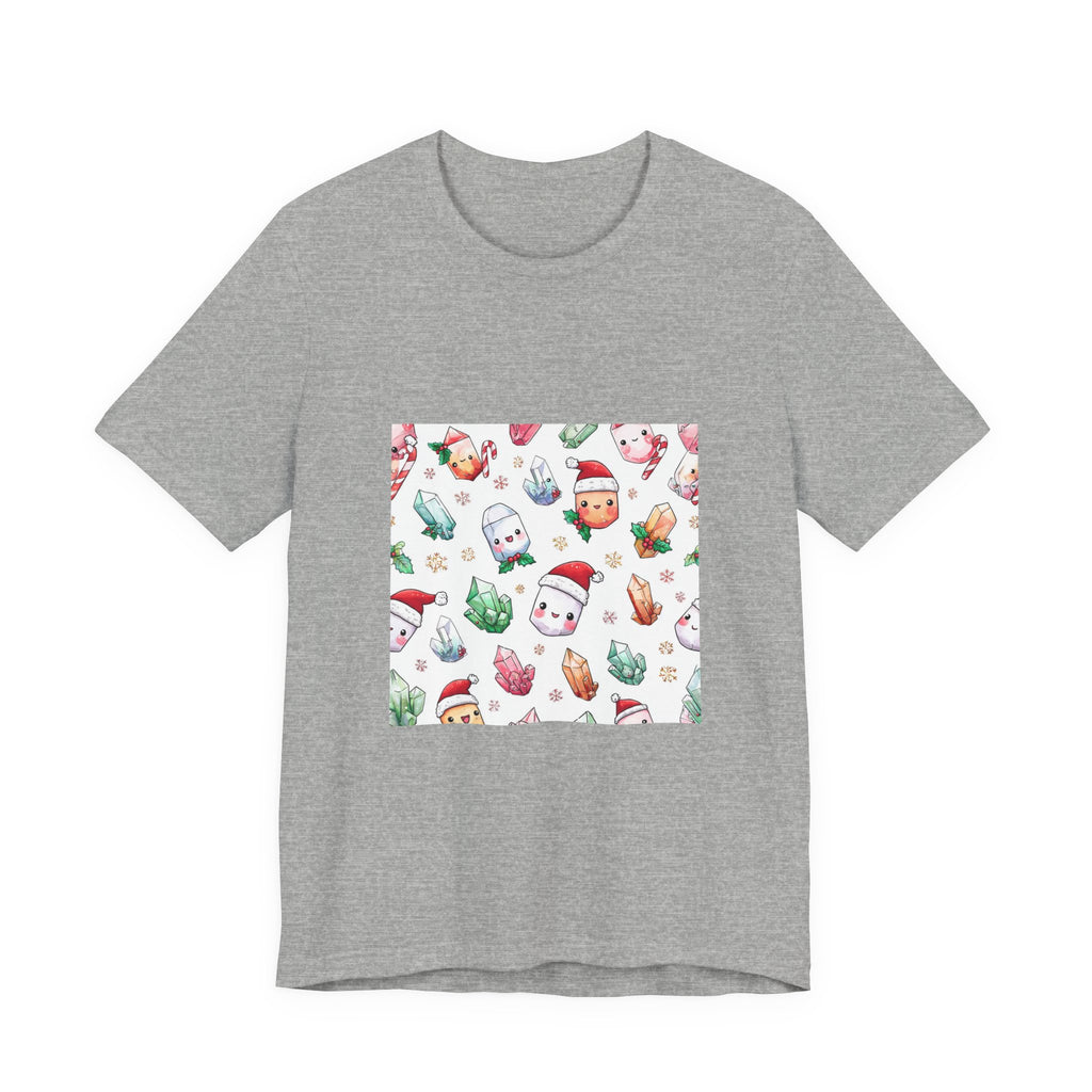 Pastel Christmas Crystal Friends T-Shirt | Light Neutrals
