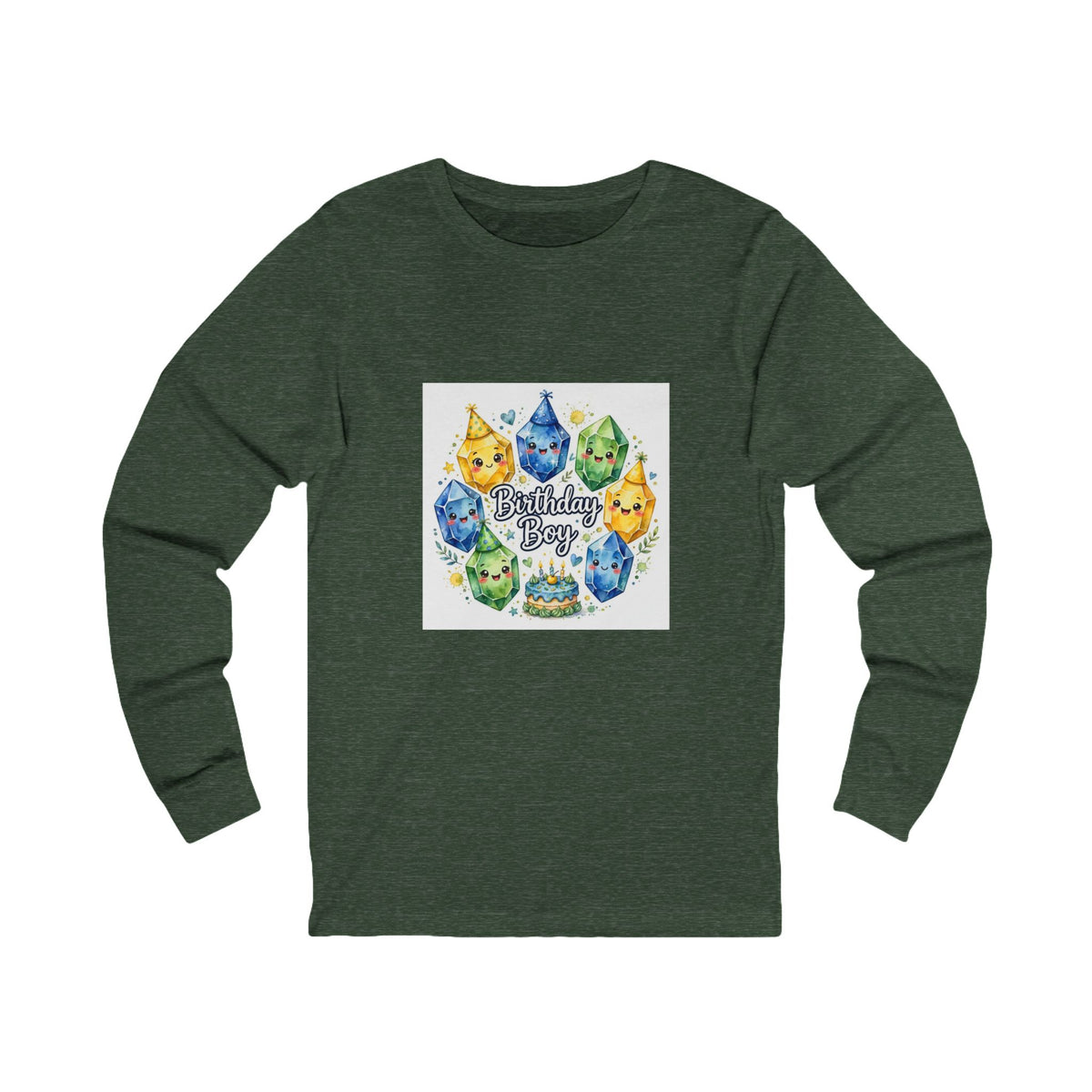 Birthday Boy Crystal Party Long Sleeve T-Shirt