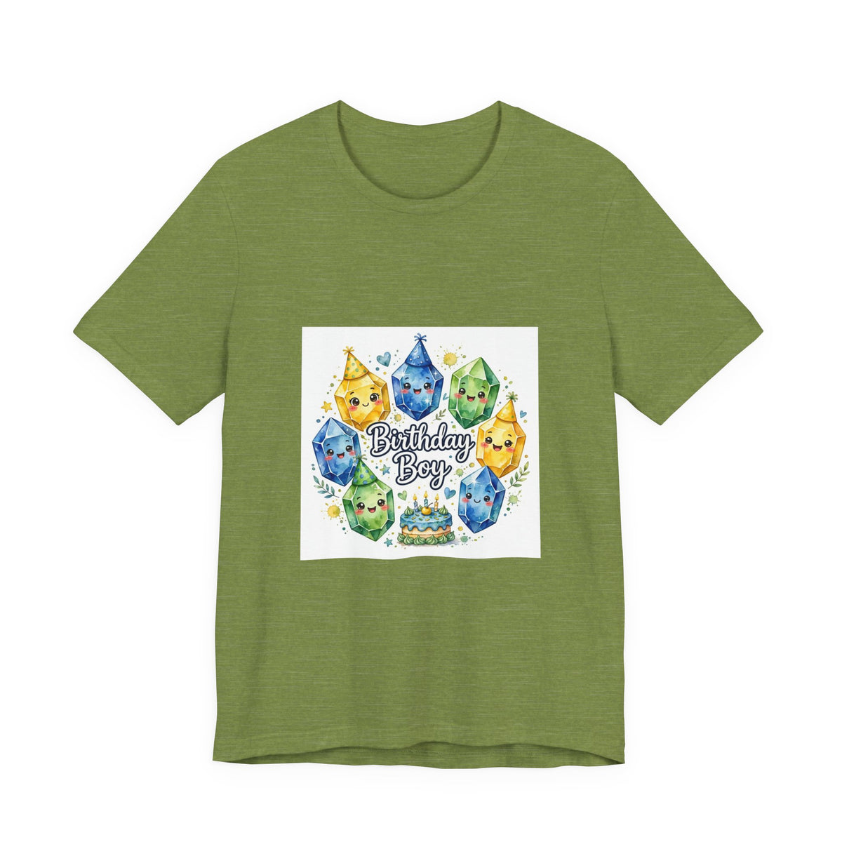 Birthday Boy Crystal Party T-Shirt | Greens