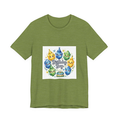 Birthday Boy Crystal Party T-Shirt | Greens