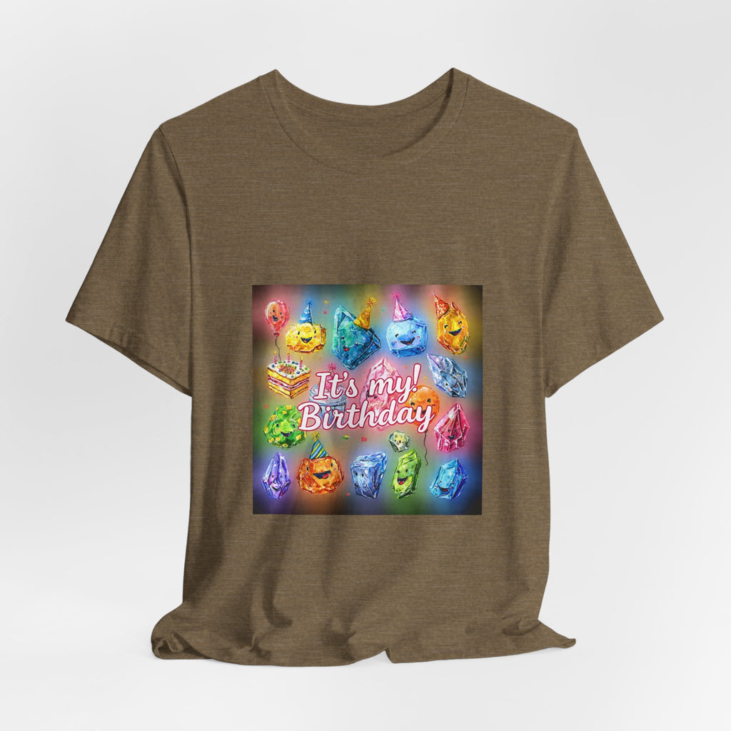 It's My Birthday Crystal Party T-Shirt | Greens