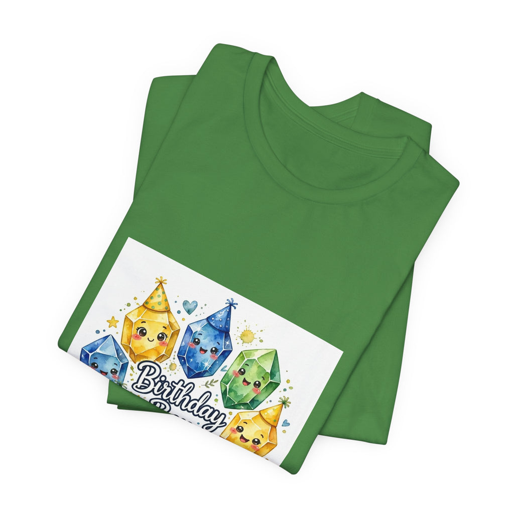 Birthday Boy Crystal Party T-Shirt | Greens